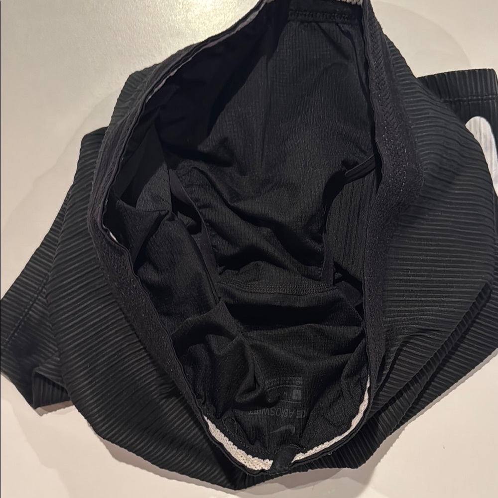 Nike Men's Black Aeroswift Half Tights - Picture 4 of 4